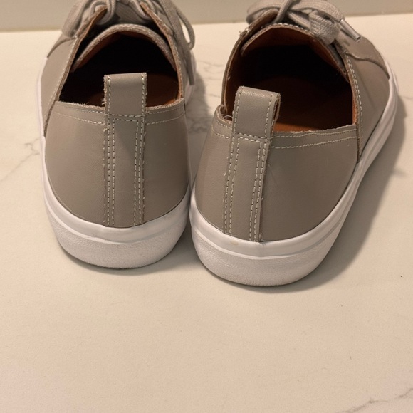 Lucky Brand Gray Leather Sneakers - Picture 8 of 9